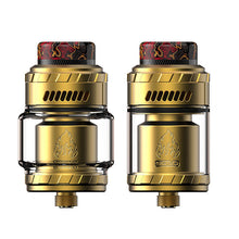 Load image into Gallery viewer, Blaze Solo RTA By ThunderHead Creations x Mike Vapes in gold color
