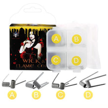 Load image into Gallery viewer, Demon Killer Wick &amp; Flame 316L Coil Kit yellow box
