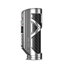 Load image into Gallery viewer, Lost Vape Cyborg Quest 100W Mod in black and silver color
