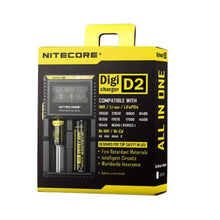 Load image into Gallery viewer, Nitecore D2 2-Slot Digital Battery Charger w/ LCD Display Screen
