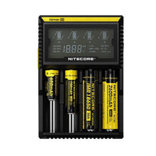 Load image into Gallery viewer, Nitecore D4 4-Slot Digital Battery Charger w/ LCD Display Screen
